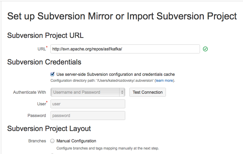 SVN Mirror Add-on for Atlassian Bitbucket Server